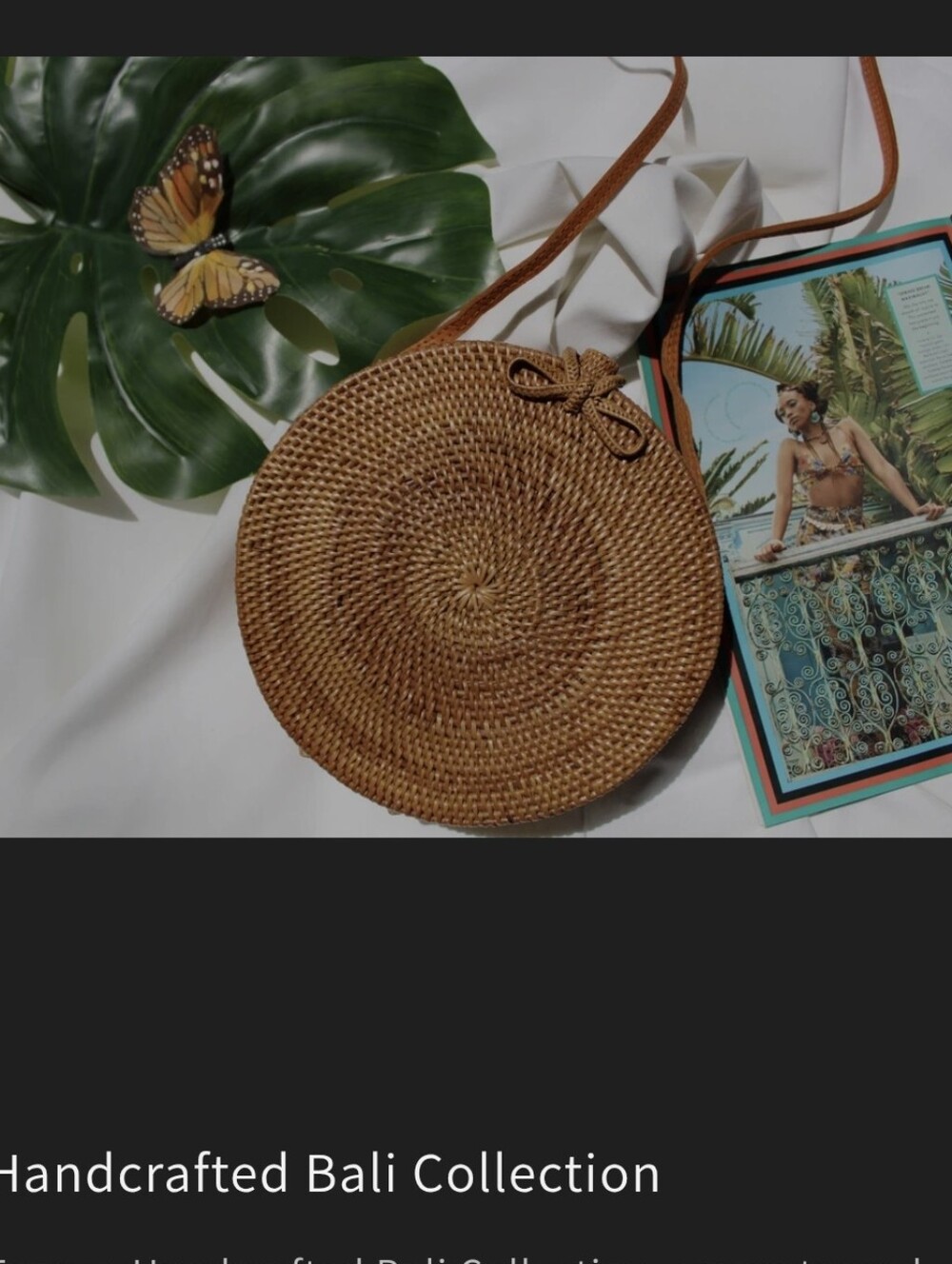 Street Level Round Wicker Purse - Picture 11 of 12